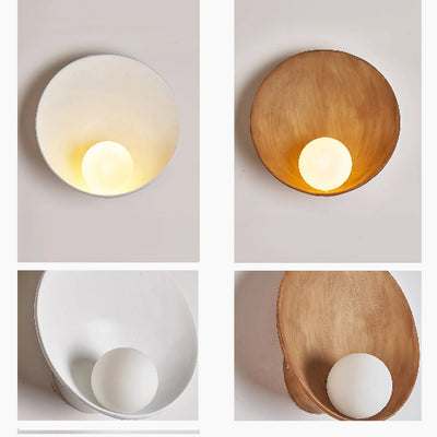 Oriental Style Wall Lamp - Exotic Dish Fixture