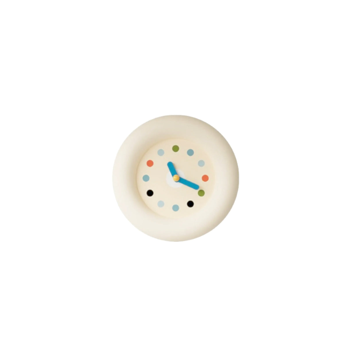 Minimalist Wall Clock – Modern Beige Pendulum Quartz ABS