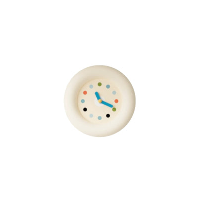 Minimalist Wall Clock – Modern Beige Pendulum Quartz ABS