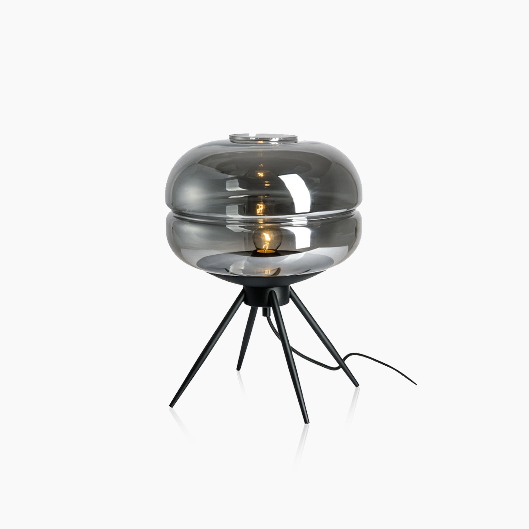 Transparent Glass Lamp – Modern Table Lamp With LED Bulb
