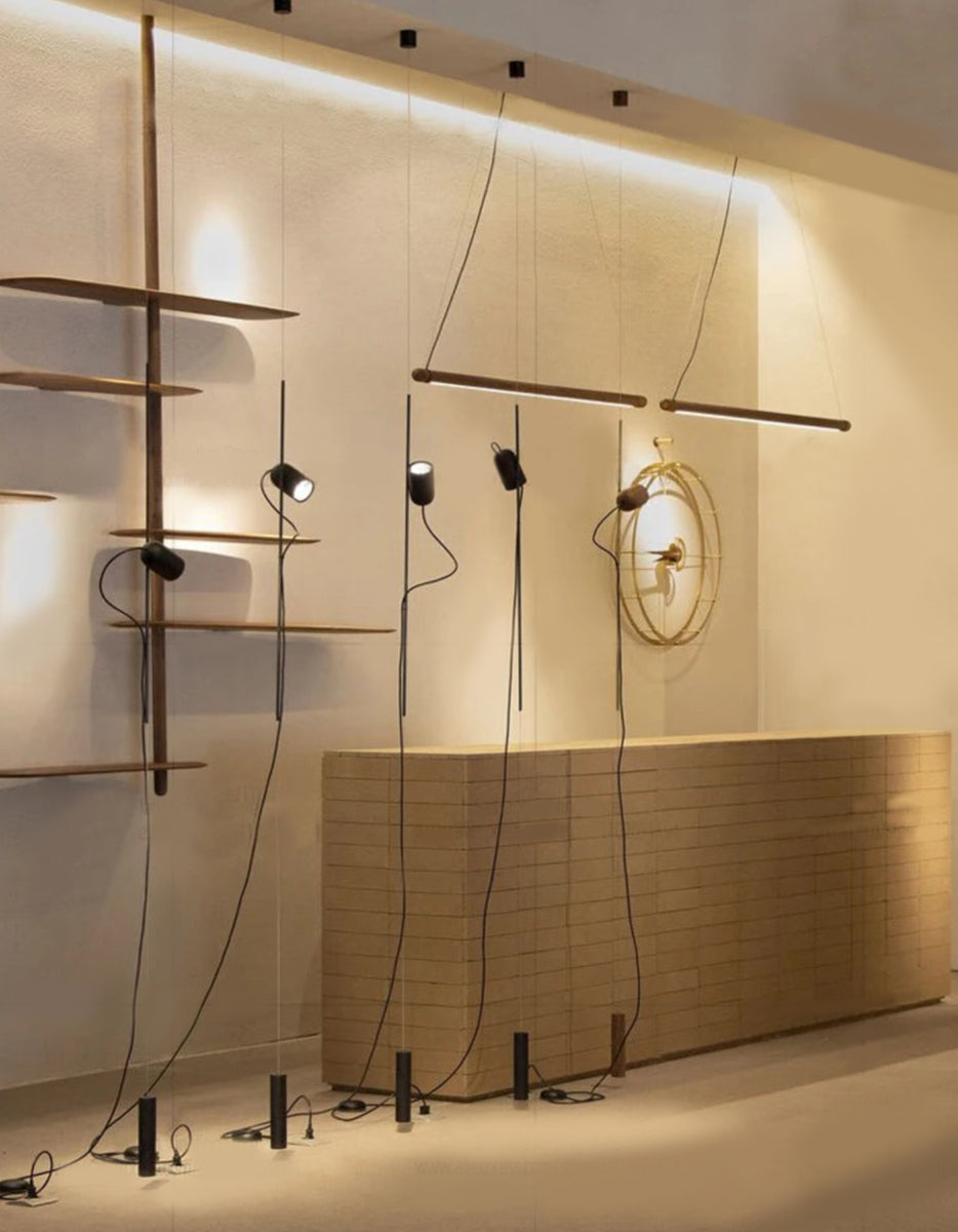 Nordic Spotlight Lamp – Adjustable Floor to Ceiling Pendant Light