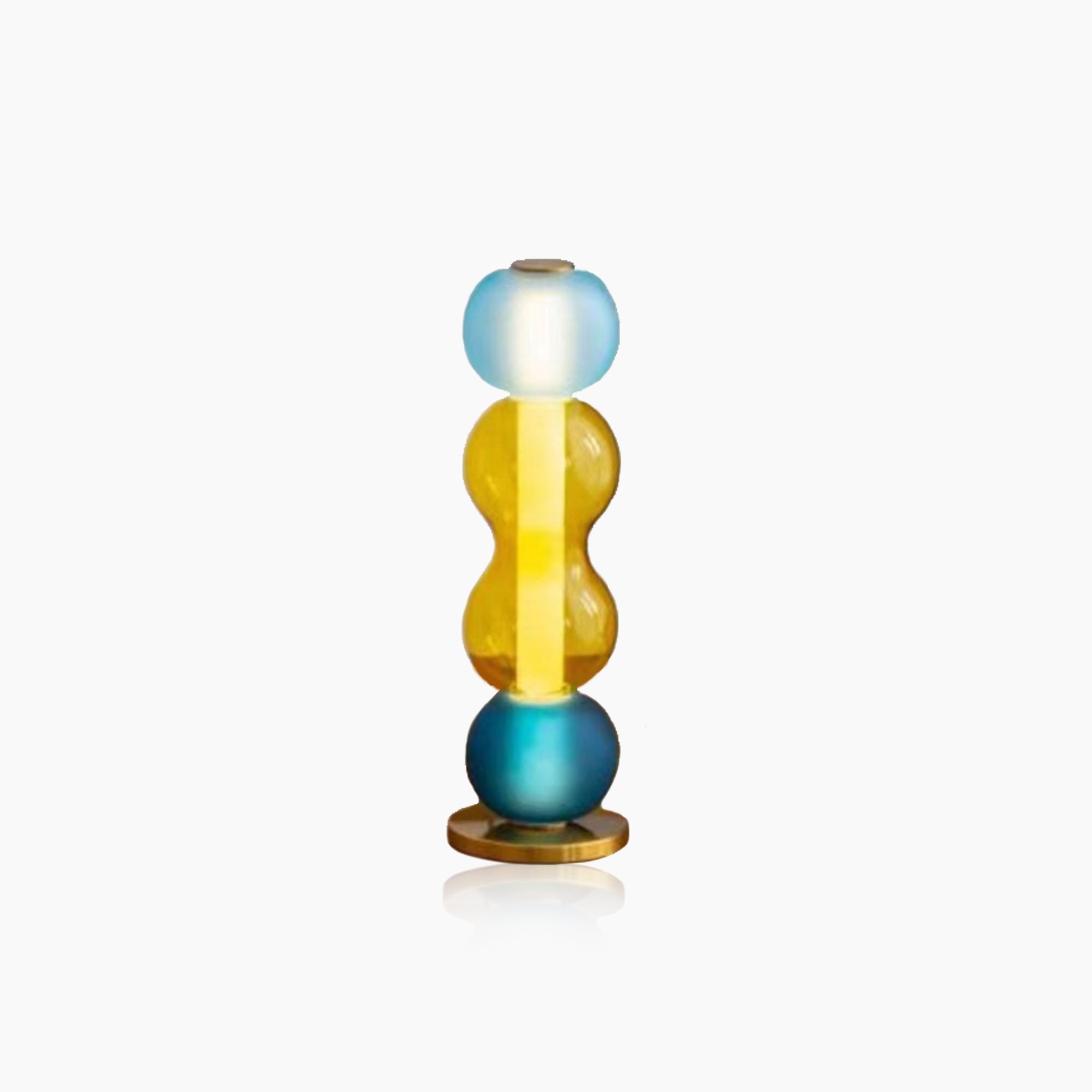 Nordic Glass Table Lamp - Colored Dyed Lighting
