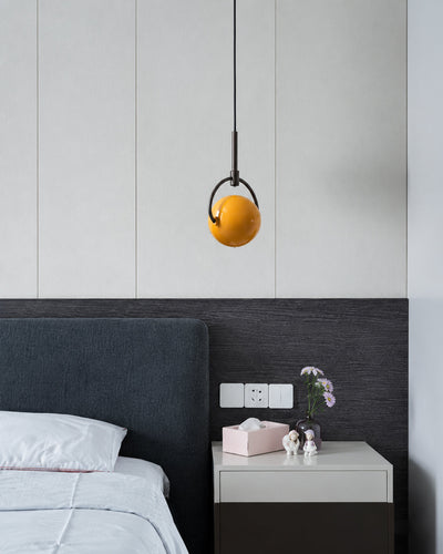 pendant light size reference photo next to everyday objects