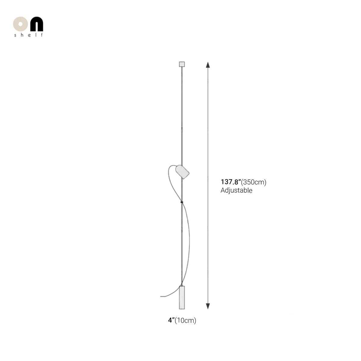 Nordic Spotlight Lamp – Adjustable Floor to Ceiling Pendant Light