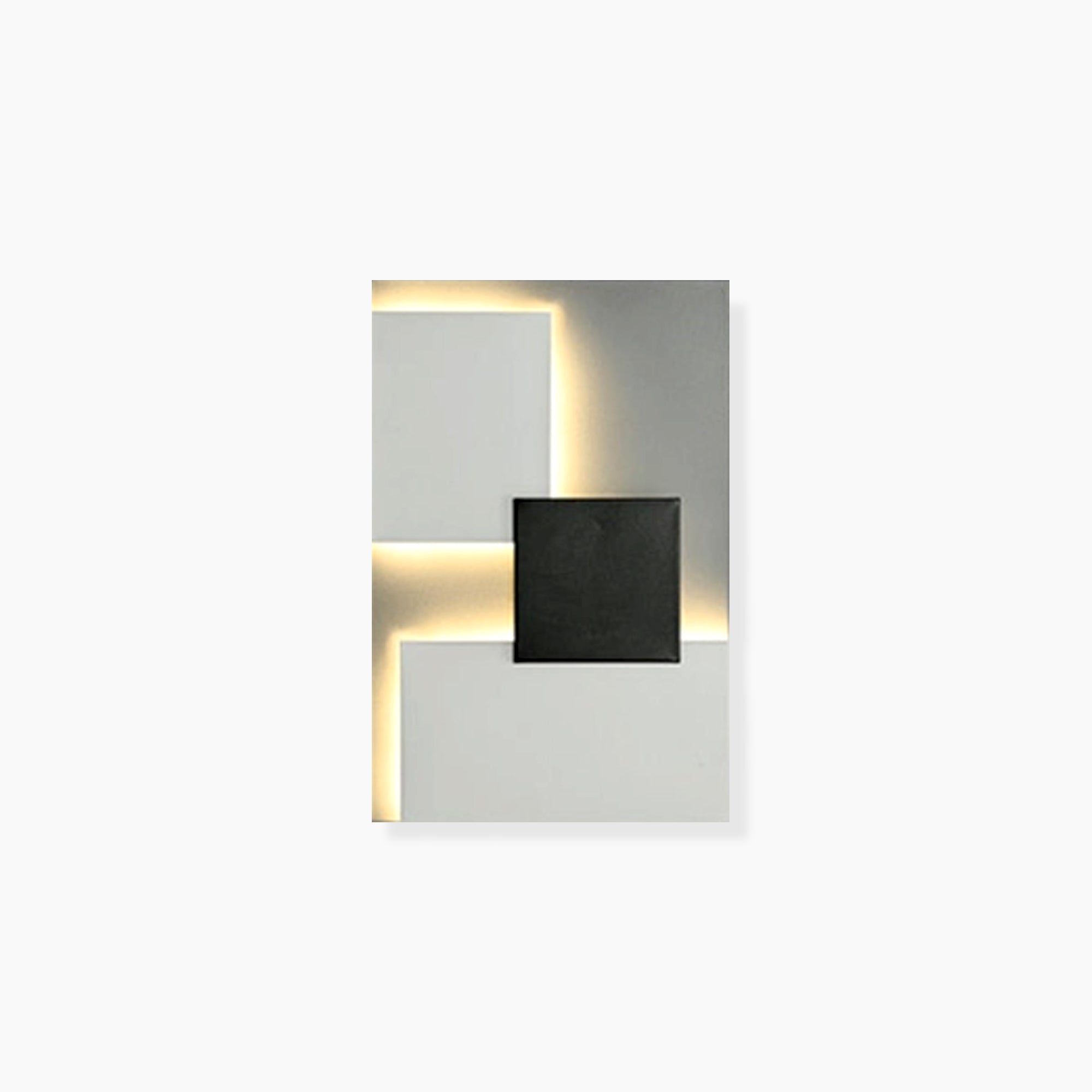 Abstract Wall Lamp – Modern Black White Geometry Fixture