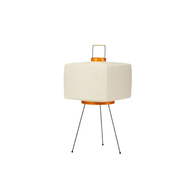 Japanese Floor Lantern – Wabi-Sabi Rice Paper Cube Lamp