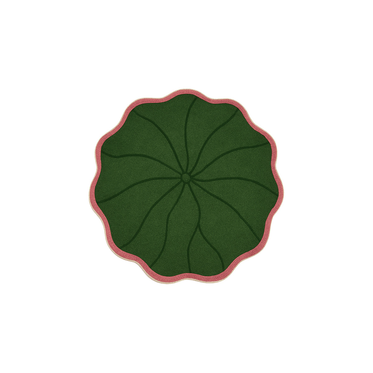 Lotus Leaves Rug - Round Plush Soft Floor Mat
