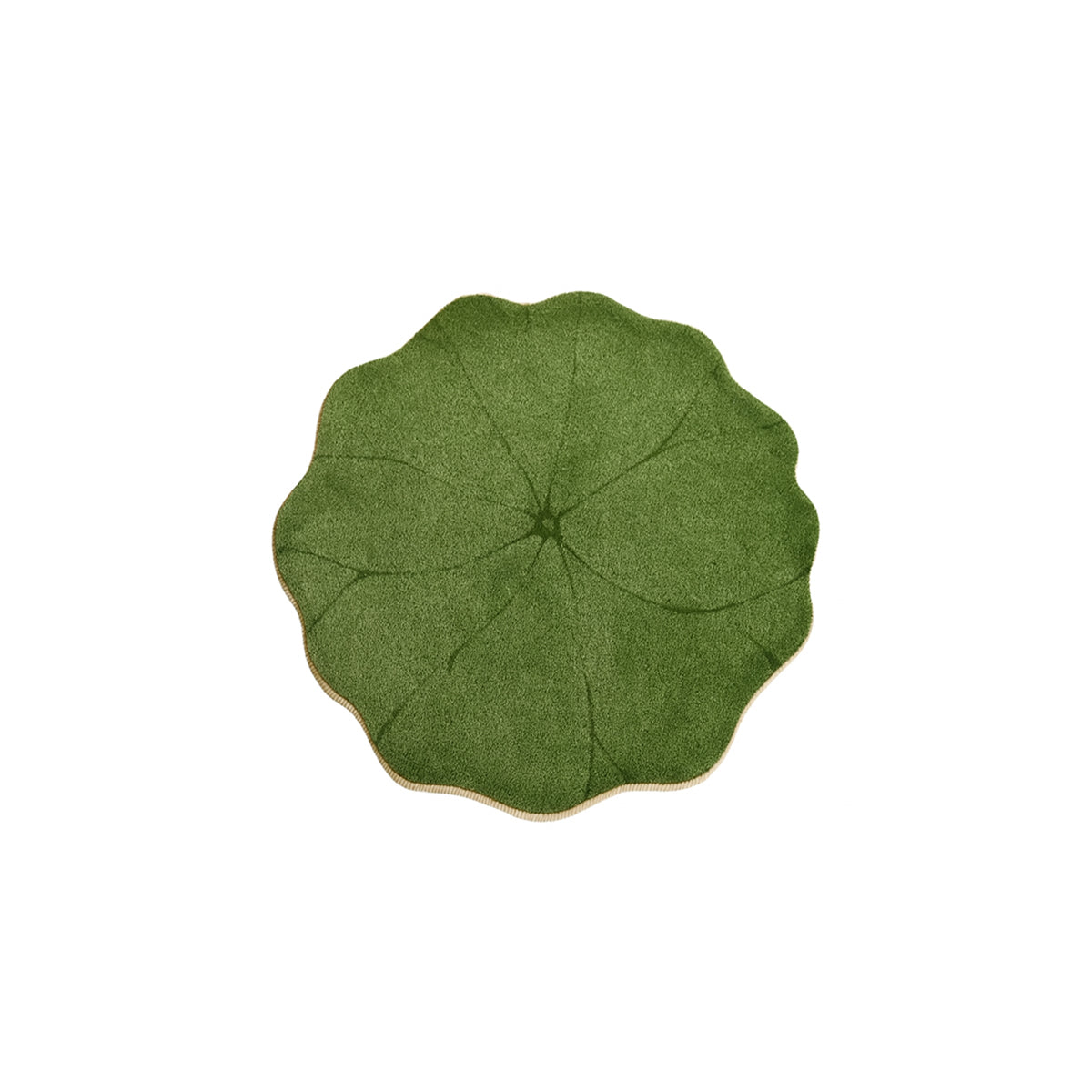 Lotus Leaves Rug - Round Plush Soft Floor Mat