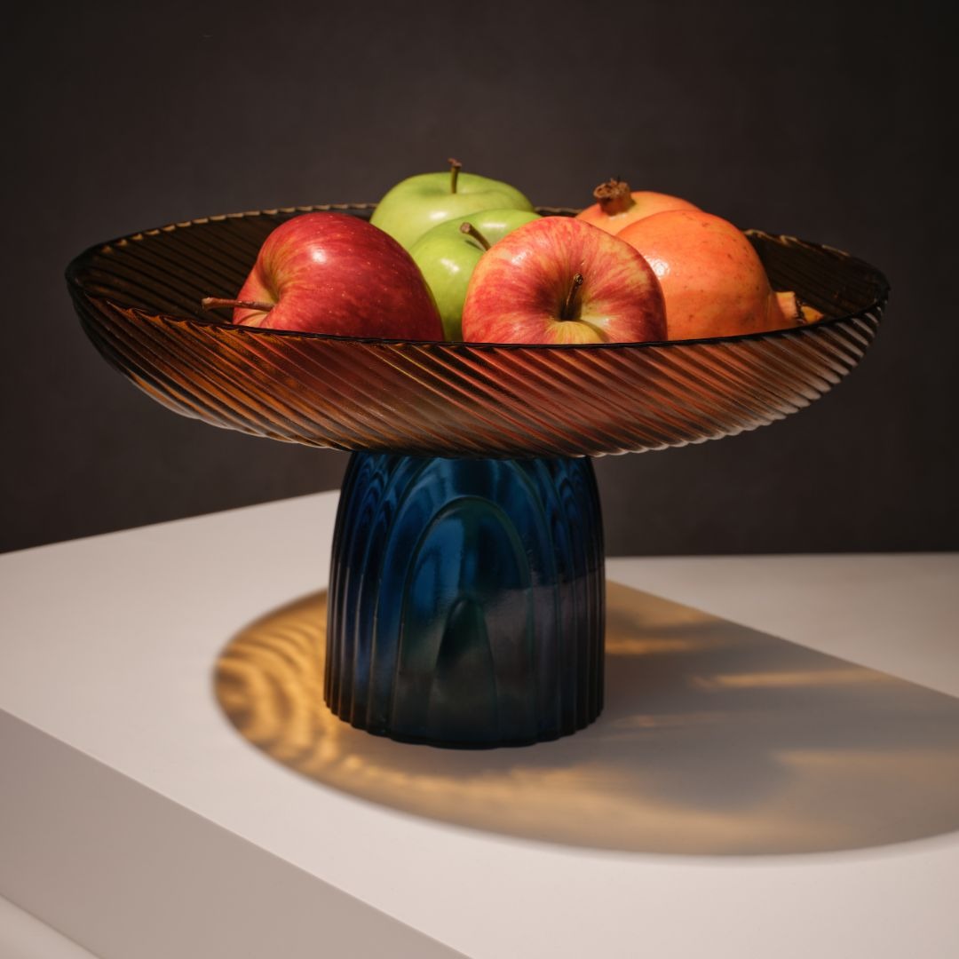 luxury glass bowl for coffee table