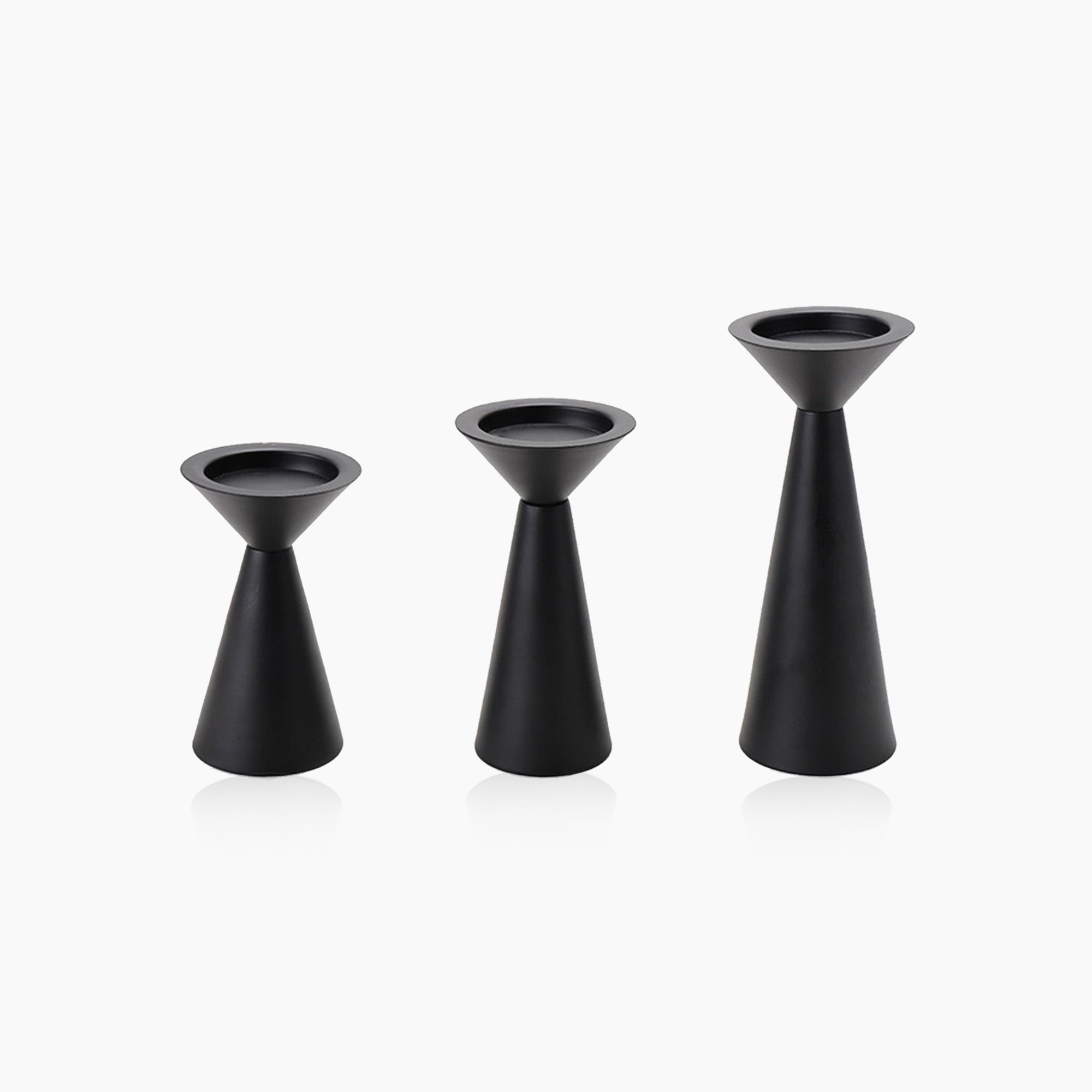 Black Metal Candle Stand | European Style Set