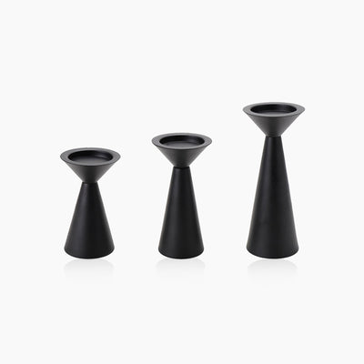 Black Metal Candle Stand | European Style Set