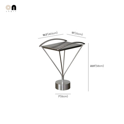 Stainless Steel Side Table - Arc Sculptural Accent