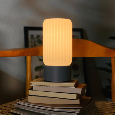 Milk Shade Barrel Lamp - Eco Friendly Modular Table Light