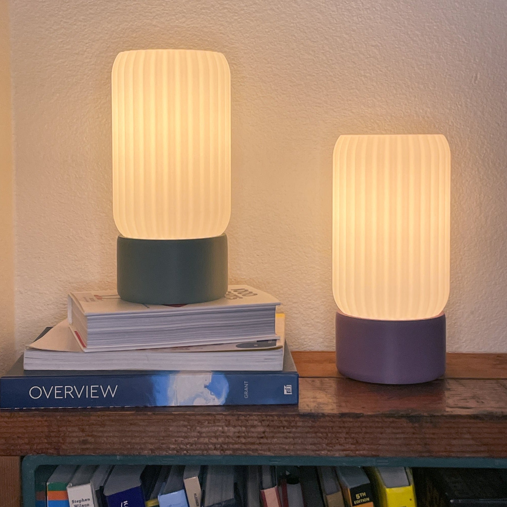 Milk Shade Barrel Lamp - Eco Friendly Modular Table Light