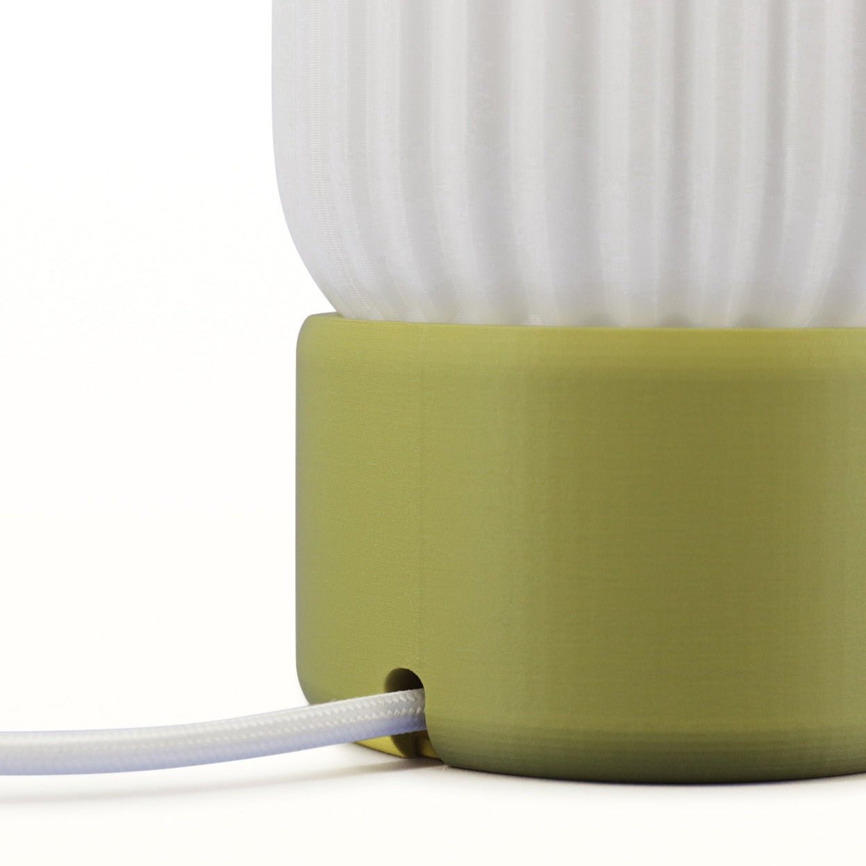 Milk Shade Barrel Lamp - Eco Friendly Modular Table Light