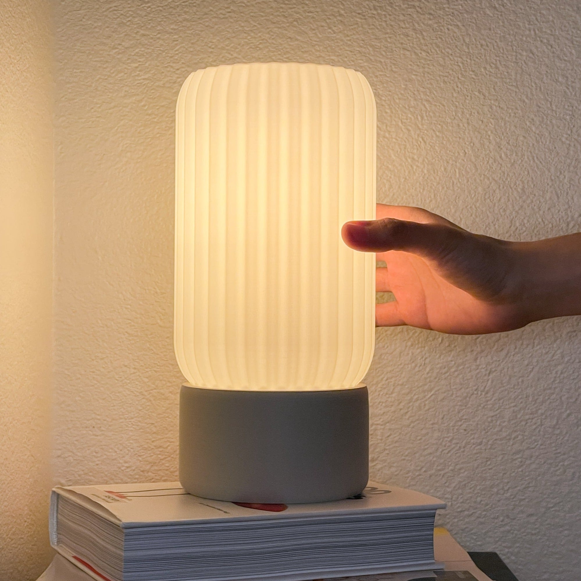 Milk Shade Barrel Lamp - Eco Friendly Modular Table Light