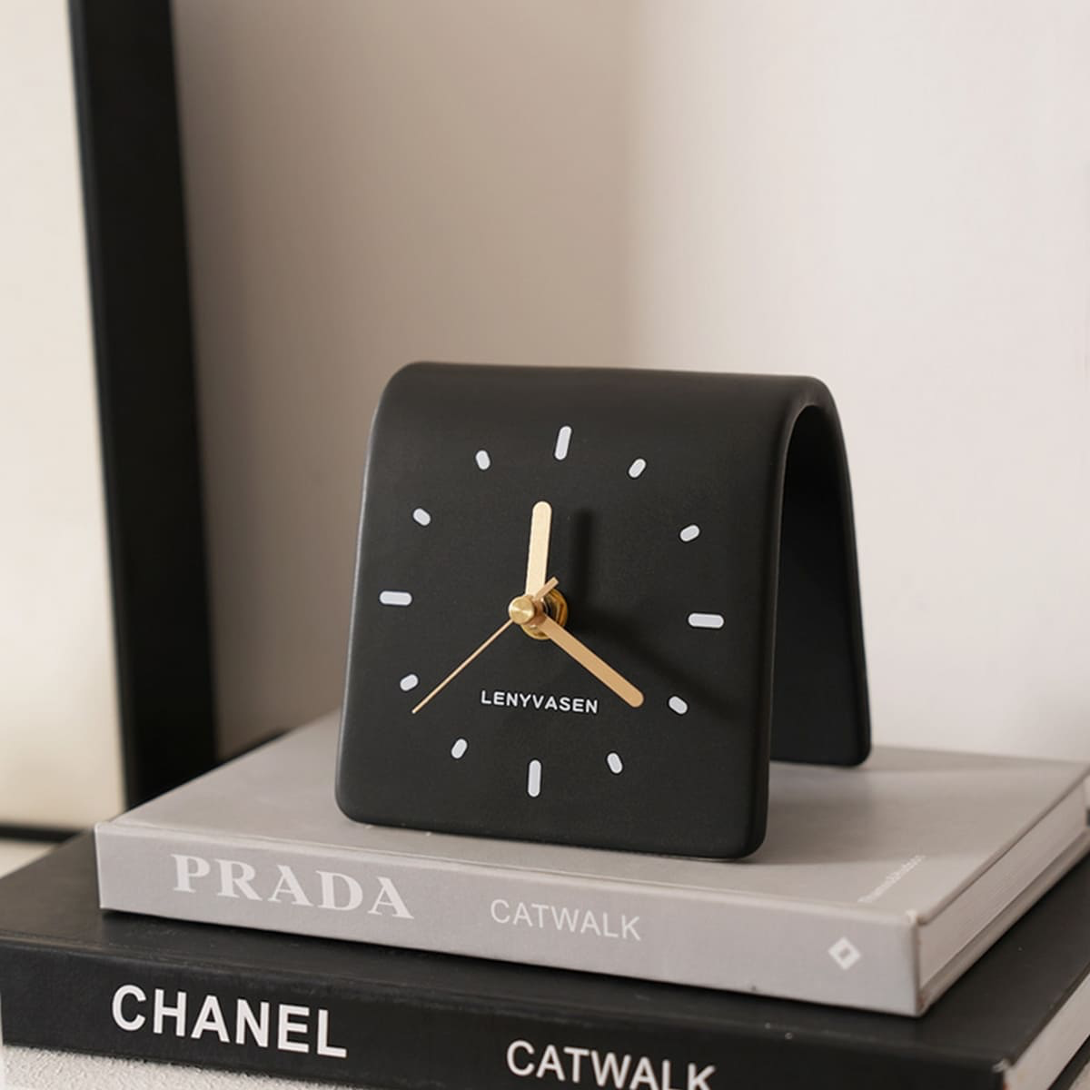 minimalist purple table clock aesthetic decor