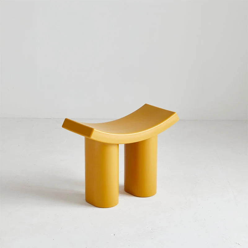 minimalist shoe changing stool for entryway and hallway