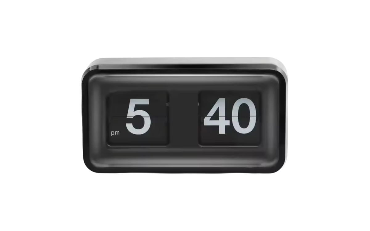 modern minimalist flip clock for desk