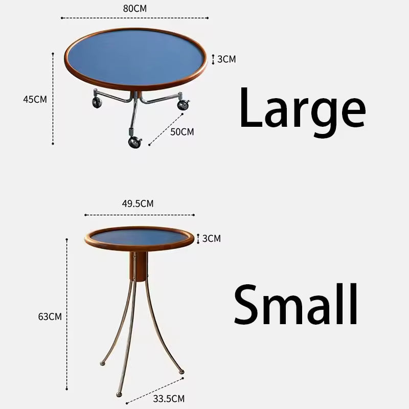 modern rolling coffee table for sofa and lounge area