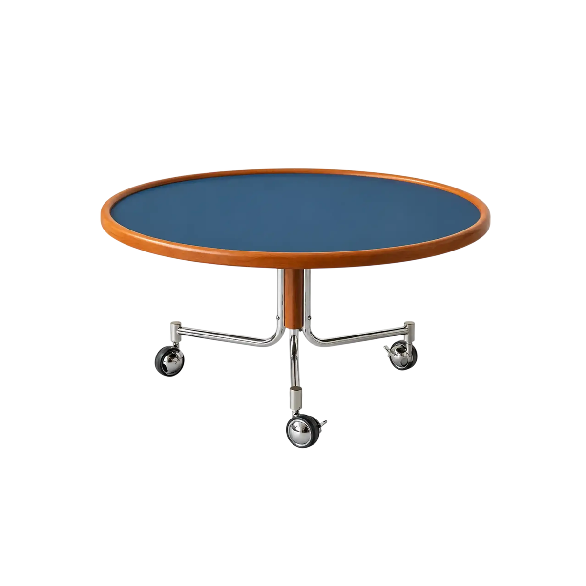 modern round coffee table with wheels for living room