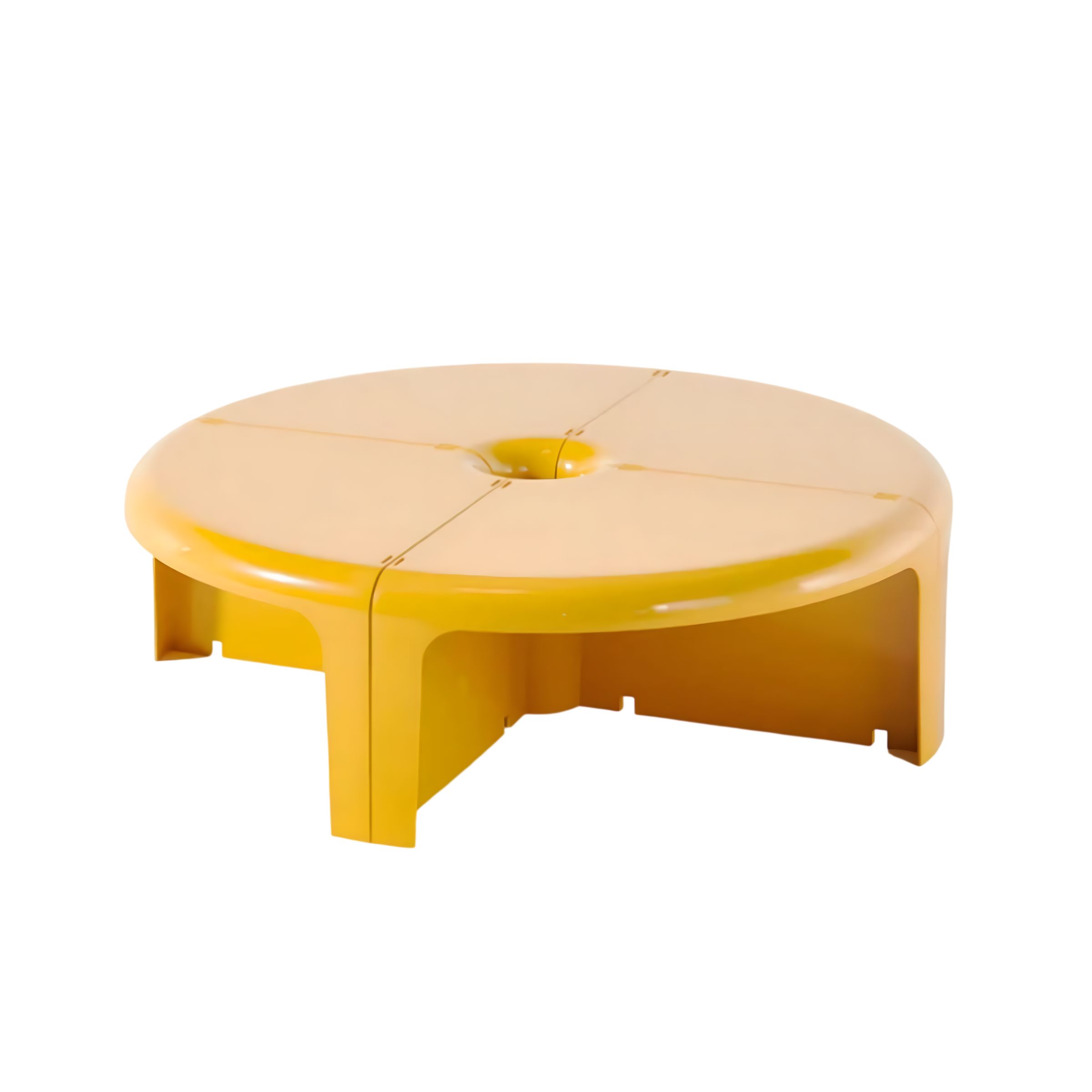 modular round coffee table