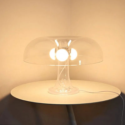 Mushroom Table Lamp | Bauhaus Style Transparent Desk Light