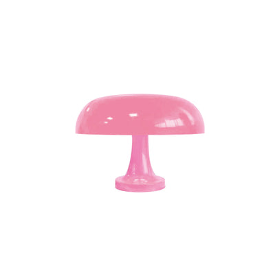 Mushroom Table Lamp – Wide Cream Pink Soft Glow Fixture