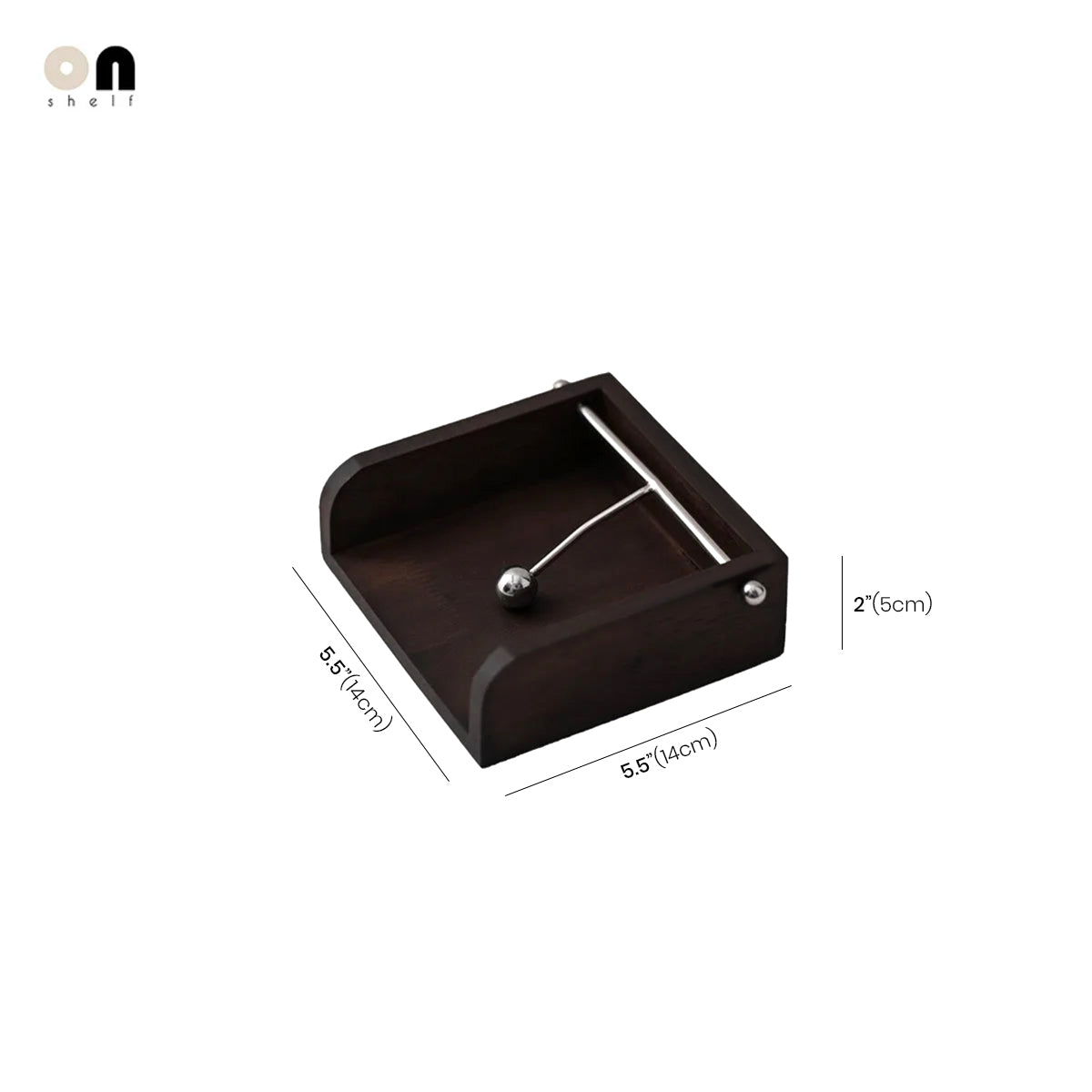 Wooden Napkin Holder | Contemporary Ball Design Accessory