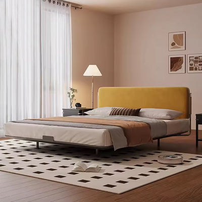 Stainless Steel Bed Frame - French Orange Headboard Industrial Design