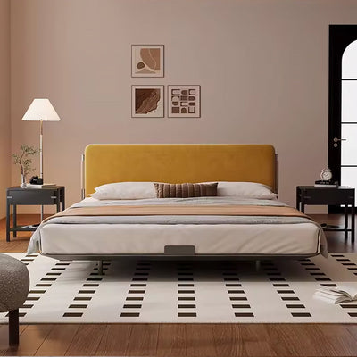 Stainless Steel Bed Frame - French Orange Headboard Industrial Design