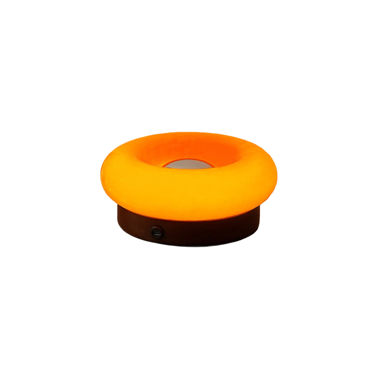 Donut Touch Table Lamp - Solid Wood Base, Dimmable Ambient Light