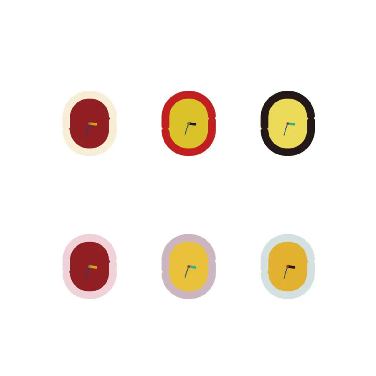 Tube Frame Wall Clock – Modern Minimalist Design