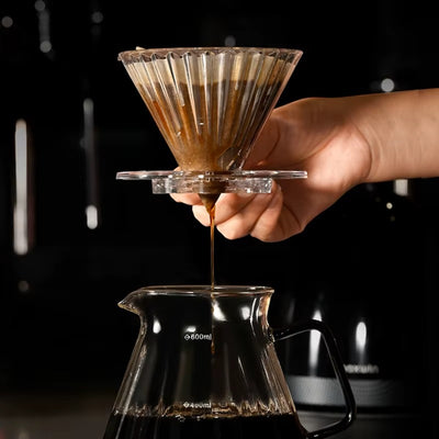 plastic reusable pour over coffee dripper for home and office