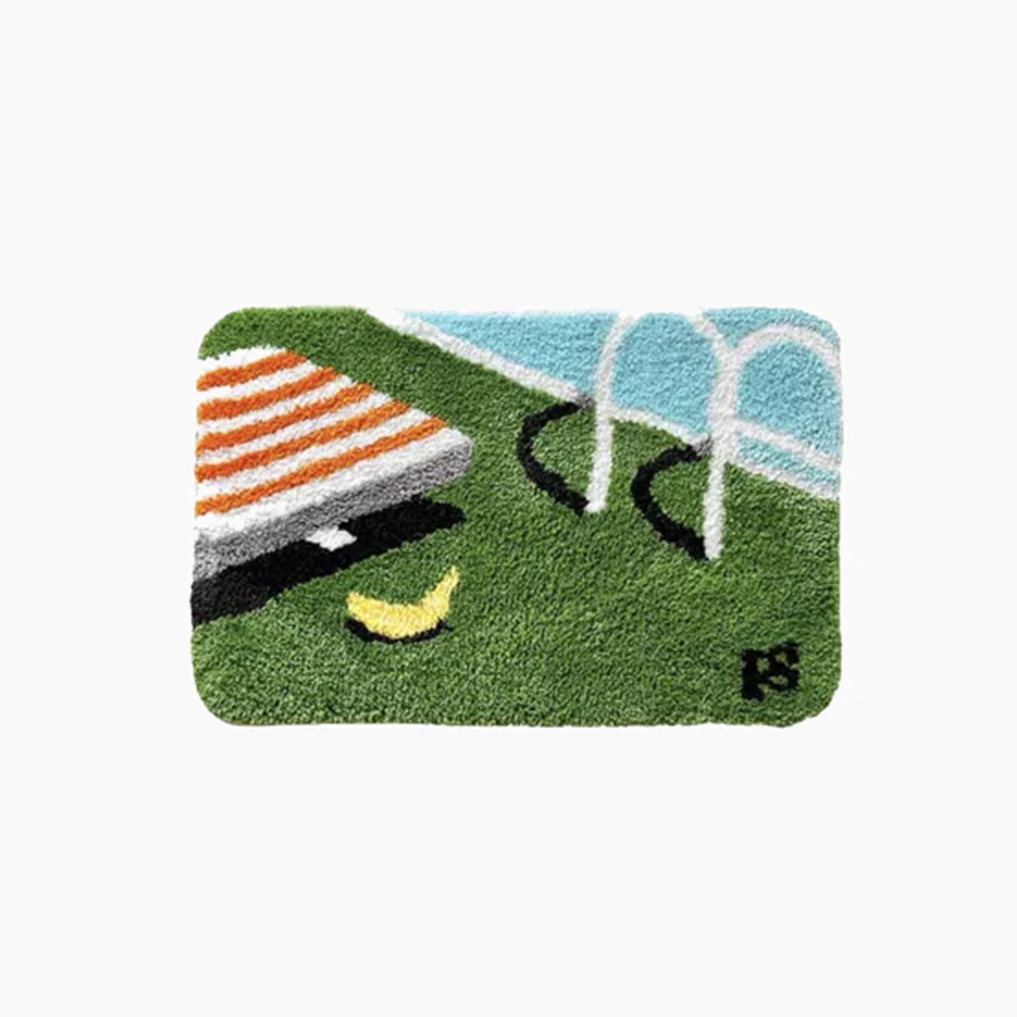 Hand Crafted Bath Mat – Plush Swimming Pool Design