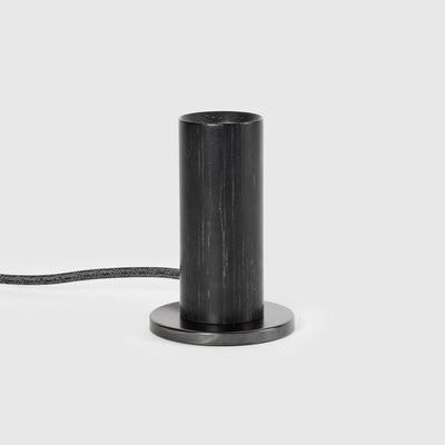 Tala Table Lamp – Wood Base, Brass Finish, Dimmable LED Sphere Bulb