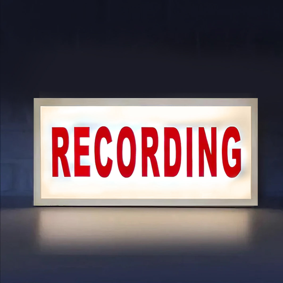Retro Lightbox Lamp - Vintage Recording Sign Table Lamp