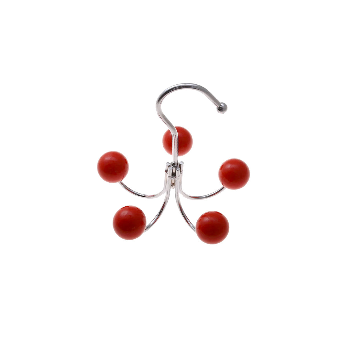 Wooden Ball Hooks Rotating 5 Color Hanger