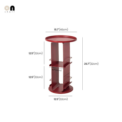 Metal Magazine Rack - Stylish Round Book & Magazine Stand