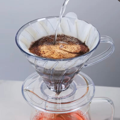 reusable cone coffee filter for single cup pour over brewing