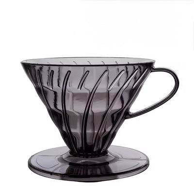 reusable plastic pour over coffee filter cone for daily brewing