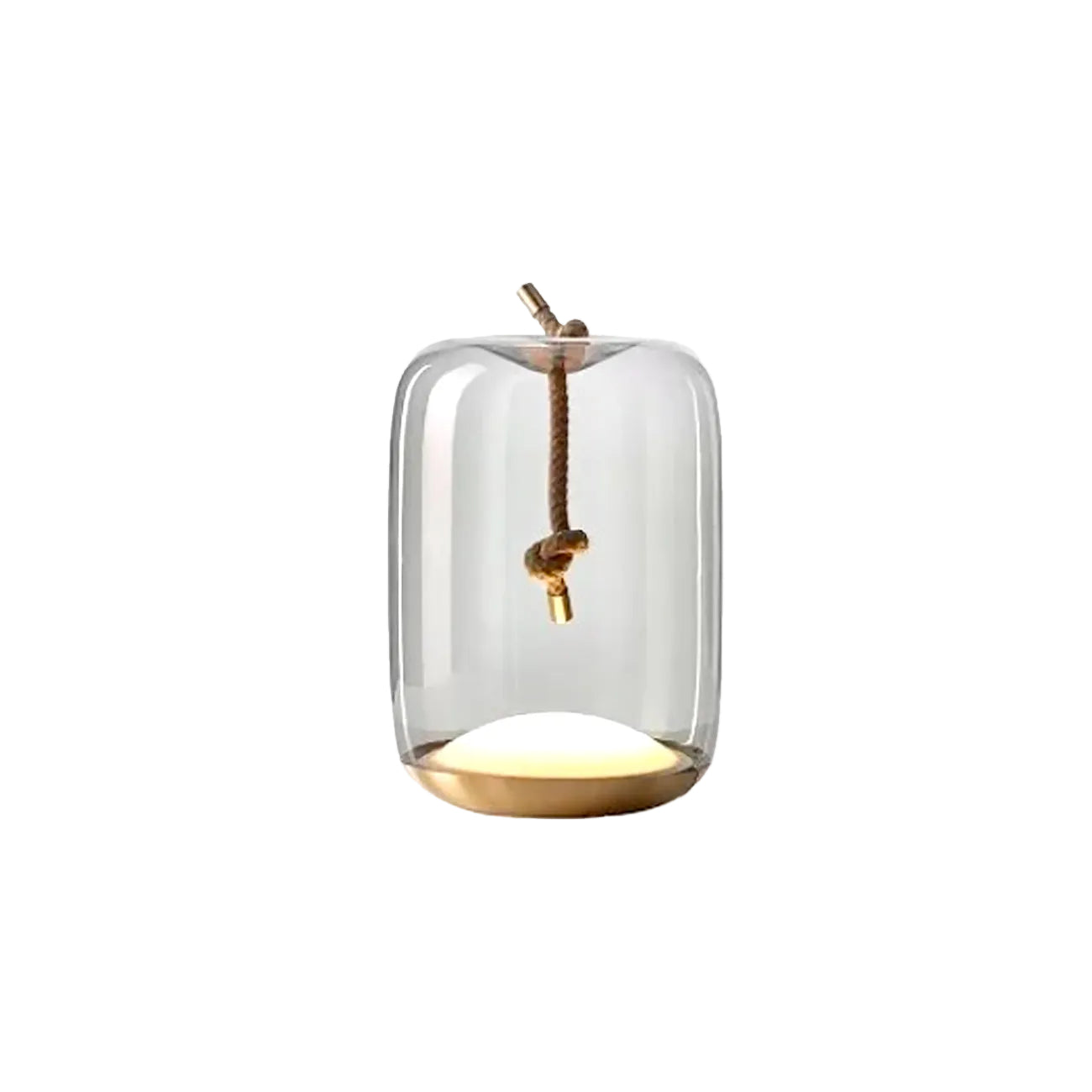 Nordic Glass Table Lamp - Rope Design LED Light