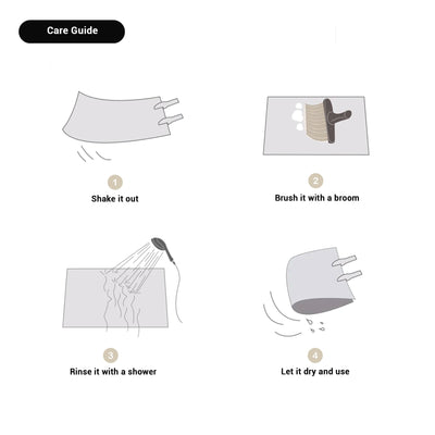 Nordic Bath Mat – Hand Crafted Abstract Plush Rug