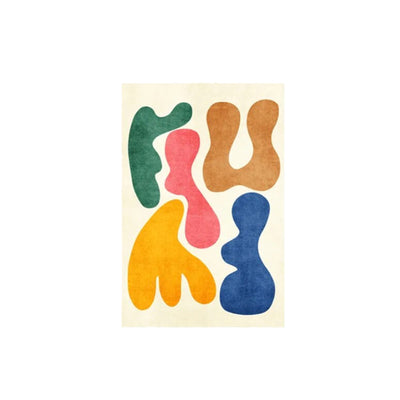 Abstract Art Carpet - Modern Area Rug, Vibrant Design