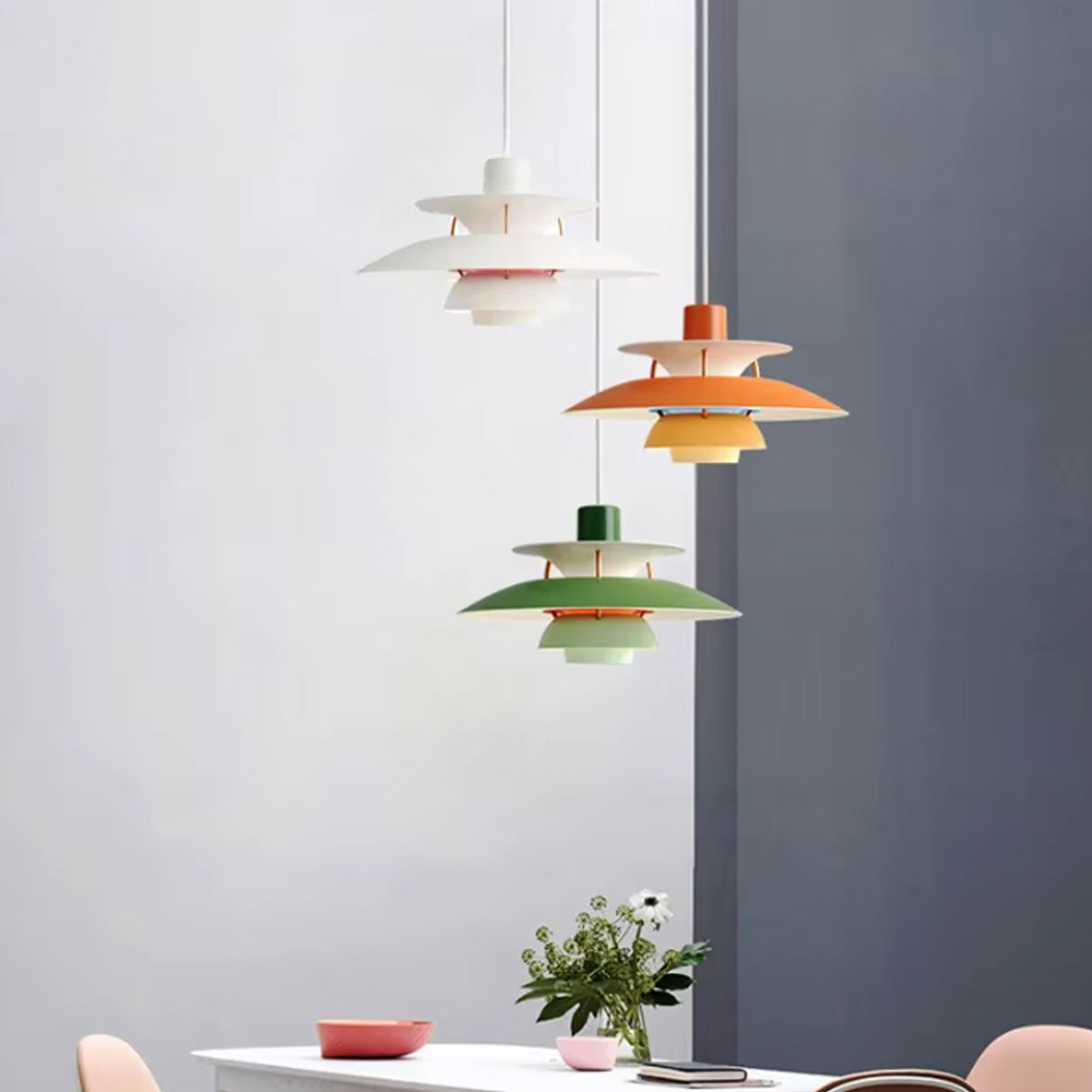 Color Umbrella Ceiling Fixture - Modern Scandinavian Lamp