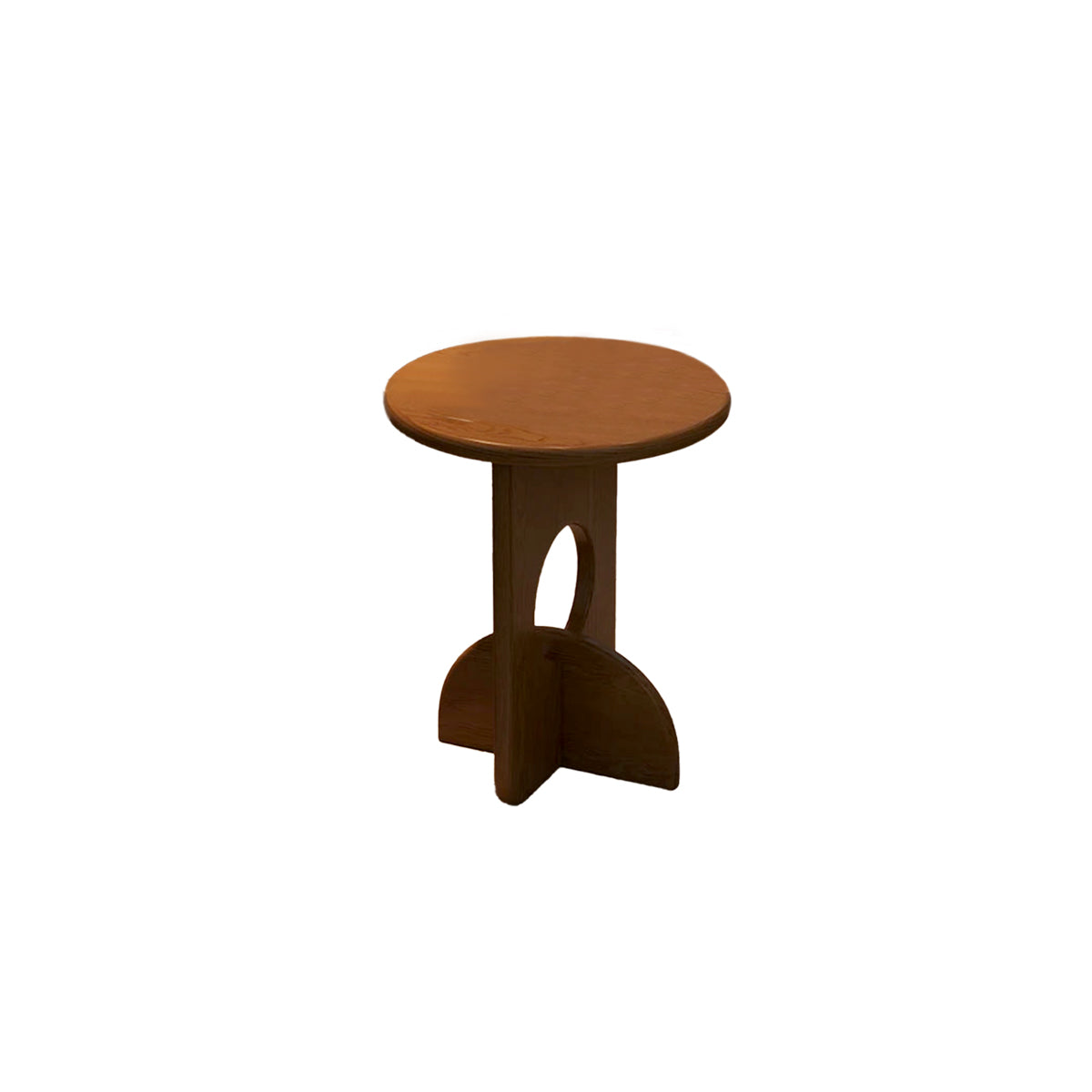Mid Century Side Table | Vintage Wooden Cross Leg 15.8x19.7 Pine