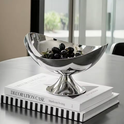 silver fruit stand,