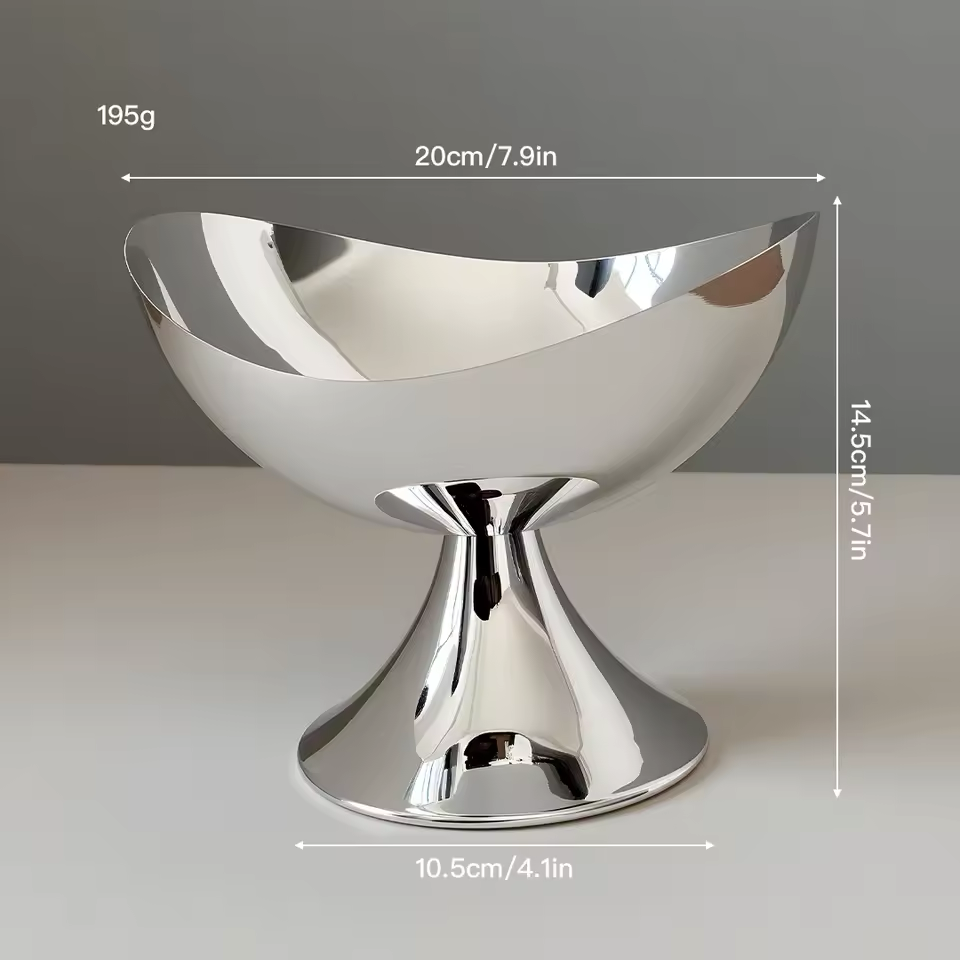 silver home decor tray