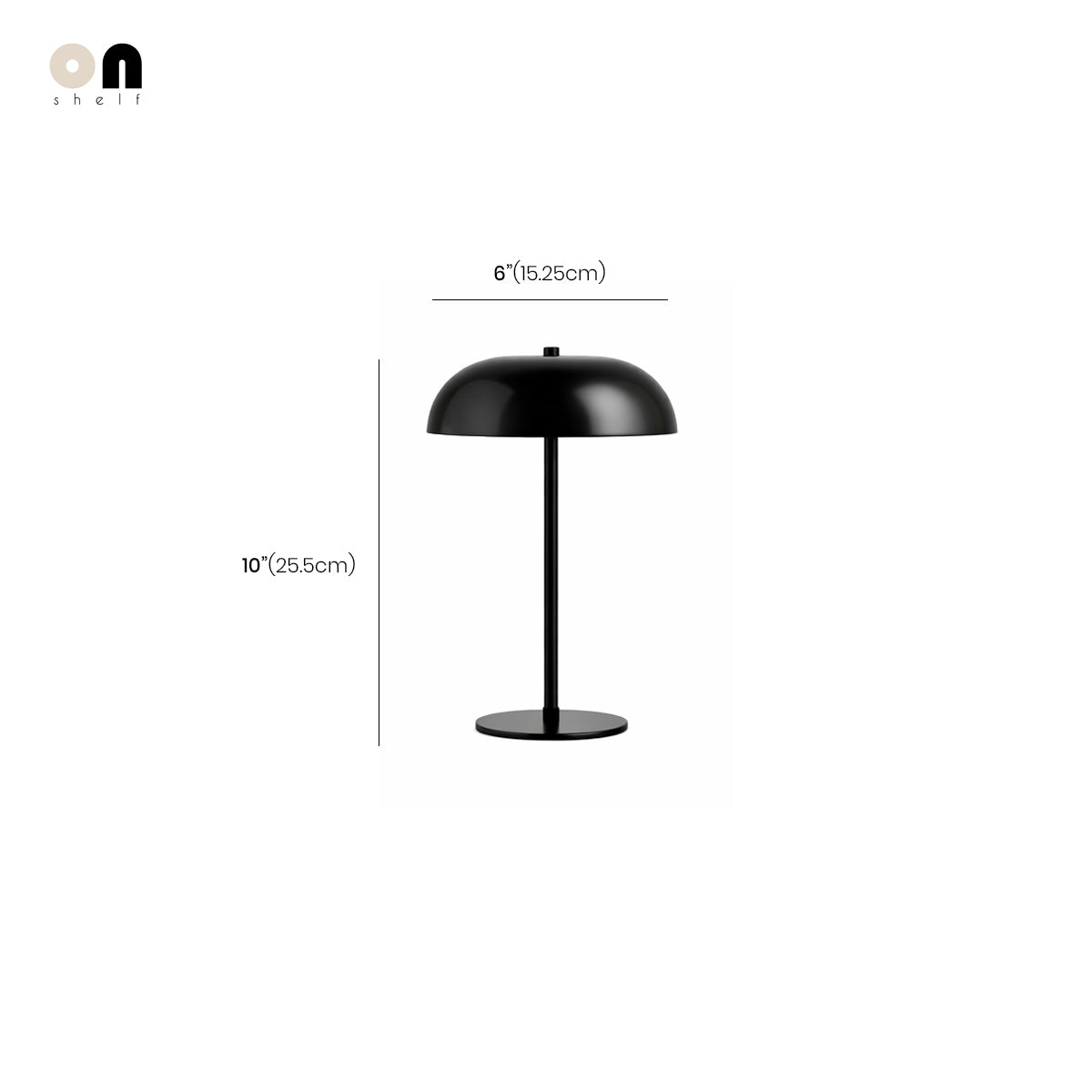 Cordless Metal Table Lamp | Portable Industrial LED Light