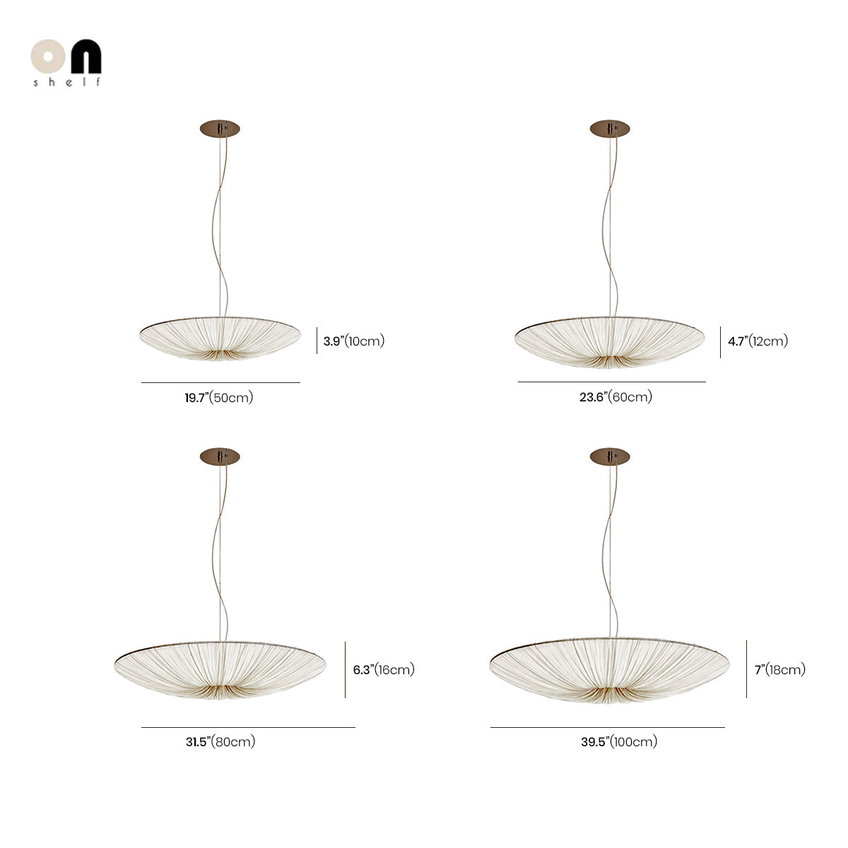 Fabric Pendant Chandelier – Japanese Wabi-Sabi Lighting Fixture